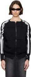 Prototypes Black Tiny Toggle Zip Up Sweatshirt