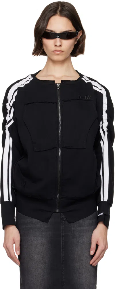 Prototypes Black Tiny Toggle Zip Up Sweatshirt