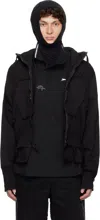 Prototypes Black Toggle Hoodie In Jersey Black