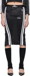 Prototypes Black Trackpants Pencil Midi Skirt