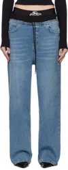 Prototypes Blue Waistband Regular Jeans
