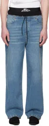Prototypes Blue Waistband Regular Jeans
