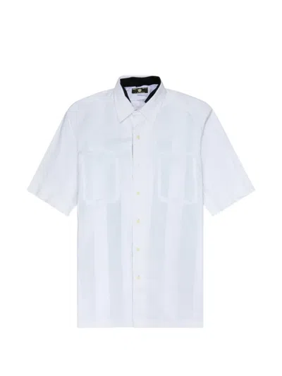 Prototypes Bonded Polycotton Shirt White In Red