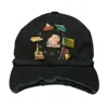 Prototypes Cap With Patches In Black