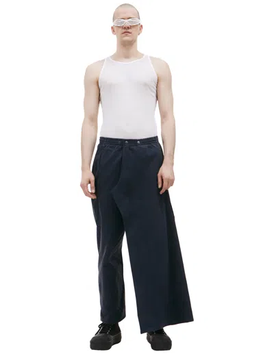 Prototypes Cargo Skirt Trousers In Navy Blue