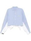 Prototypes Cropped Shirt In Blau