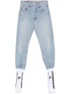 Prototypes Elastic-panelled Jeans In Blue