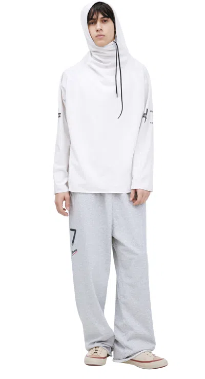 Prototypes Embroidered Logo Hoodie In White