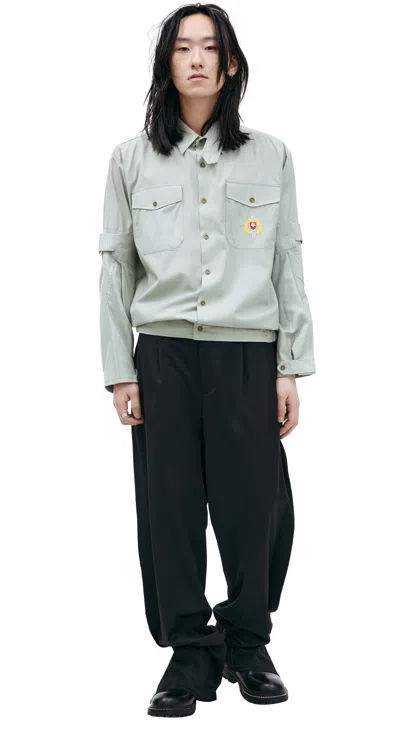 Prototypes Embroidered Shirt In Green
