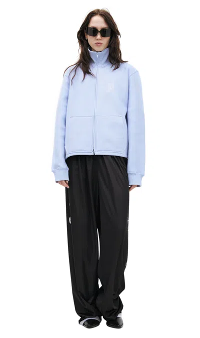 Prototypes Fleece Jacket With Rhinestones In Blue