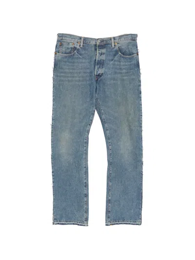 Prototypes Frayed Straight-leg Jeans In Blue