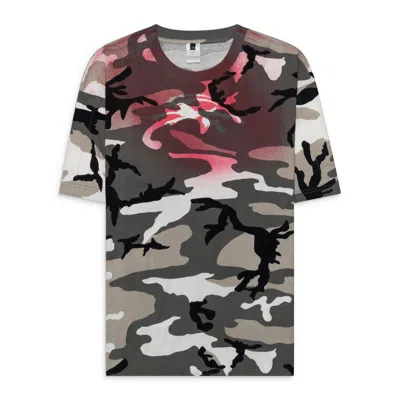 Prototypes Goat Stencil Camo T-shirt Grey In Multi