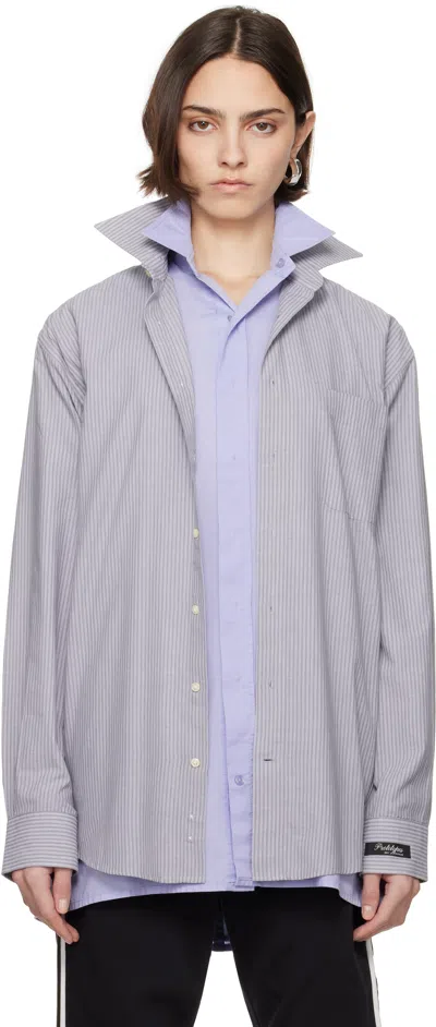Prototypes Gray & Blue Double Layer Shirt
