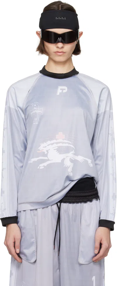Prototypes Gray Insideout Football Long Sleeve T-shirt