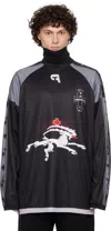 Prototypes Gray Insideout Football Long Sleeve T-shirt In Tricot Grey