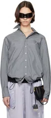 Prototypes Gray Open Back Shirt