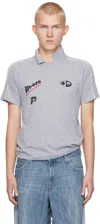 Prototypes Gray Referee Polo In Jersey Grey