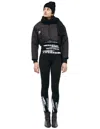 Prototypes Jacket With A Sewn-in Scarf In Black