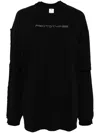 Prototypes Logo-embellished Layered Sweatshirt In Black