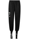 Prototypes Text Detail Tracksuit Pants In Schwarz