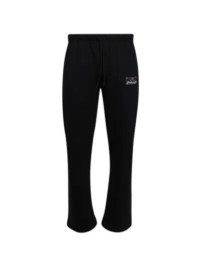Prototypes Logo-patch Track Pants In Black