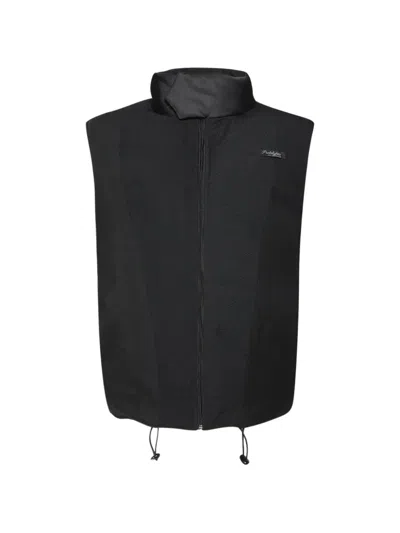 Prototypes Logo-patch Zip-up Gilet In Schwarz