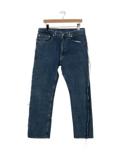 Pre-owned Prototypes Mid-rise Straight Leg Jeans W/ Tags In Blue
