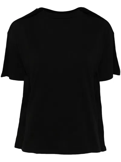 Prototypes Panelled Recycled Cotton T-shirt In Black