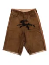 Prototypes Patch-pockets Shorts In Brown