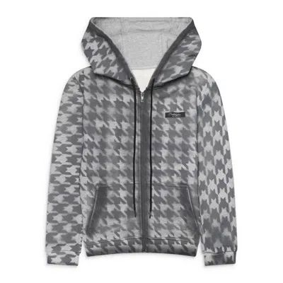 Prototypes Pied De Poule Zip Up Grey In Gray