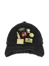 Prototypes Pin-badge Baseball Cap In Black