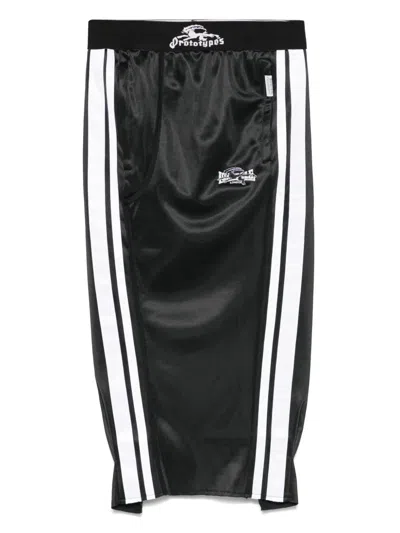 Prototypes Poly Midi Skirt In Black