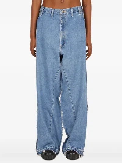 Prototypes Raw-edge Jeans In Blue