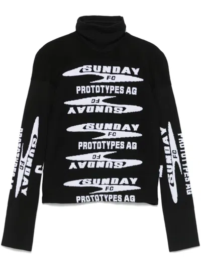 Prototypes Sock Sweater In Black