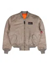 Prototypes Alpha Industries Sprayed Bomber Jacket Sand In Brown
