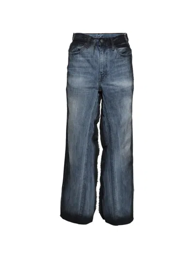 Prototypes Sprayed-effect Jeans In Blue