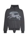 Prototypes Sprayed Goat Hoodie Romper Black In Gray