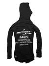 Prototypes Black Twisted Hood Longsleeve Hoodie In Black