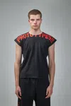 Prototypes Waffle Muscle Tee In Black