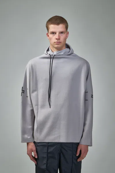 Prototypes Waffle Twisted Hoodie In Grey