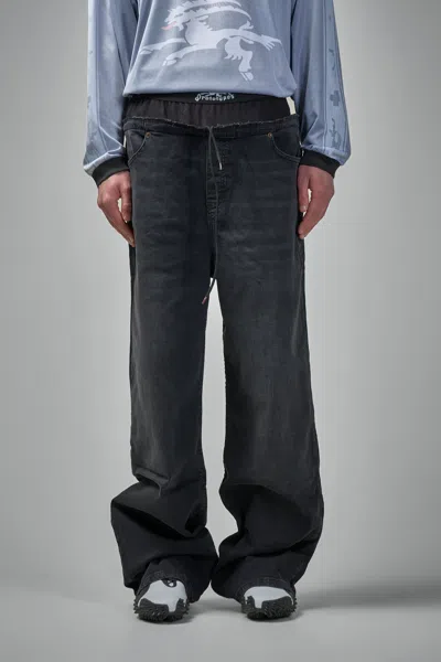 Prototypes Waistband Denim Jeans Mens In Grey