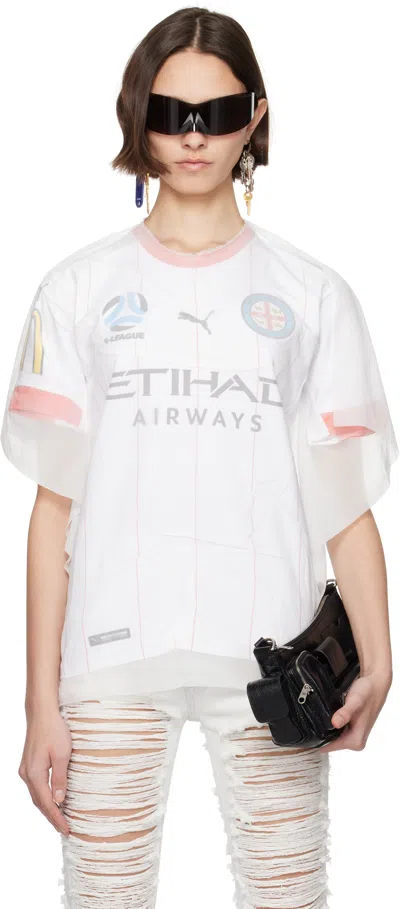 Prototypes White Fused Football Tricot T-shirt
