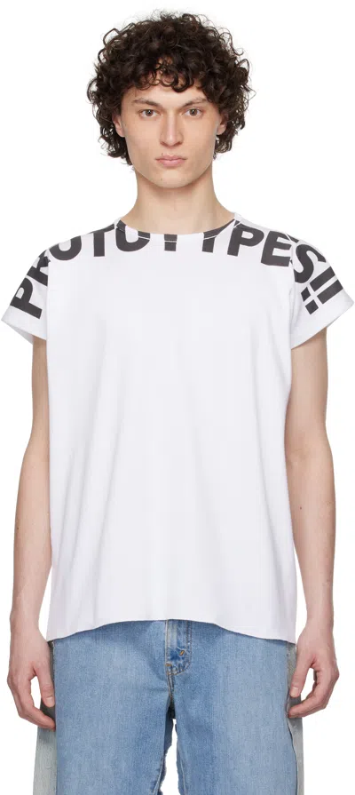 Prototypes White Waffle Muscle T-shirt