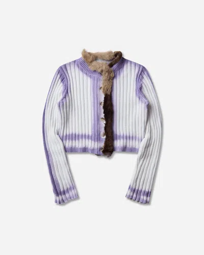Prototypes Women S Fur Trim Cardigan Multicolour