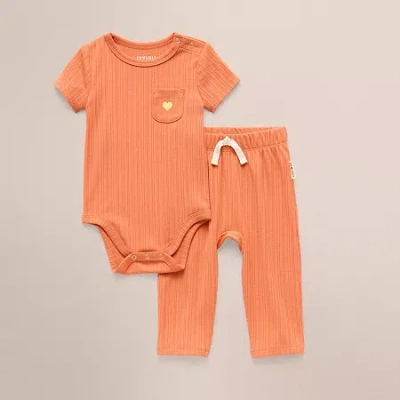Proudly Baby Unisex 2-pc. Pant Set In Orange