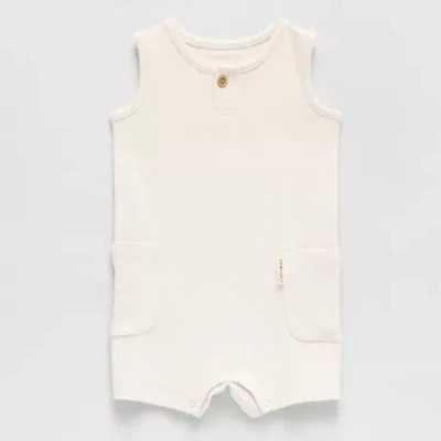Proudly Baby Unisex Sleeveless Romper In White