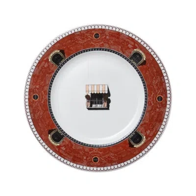 Prouna 8" Plate A In White;red