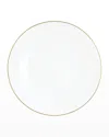 Prouna Alligator Dinner Plate In Gold  White