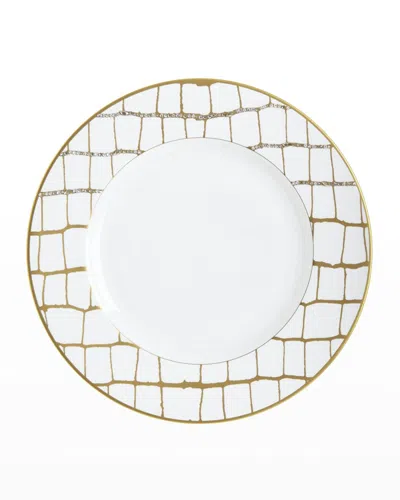 Prouna Alligator Dinner Plate With Crystal Details In Red
