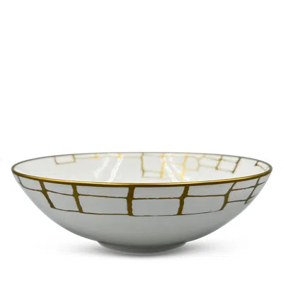 Prouna Alligator Serving Bowl In Gold